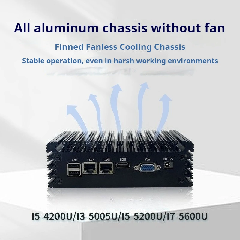 

Industrial computer I3/I5/I7 dual network dual serial port low-power mini host manufacturer direct sales computer host