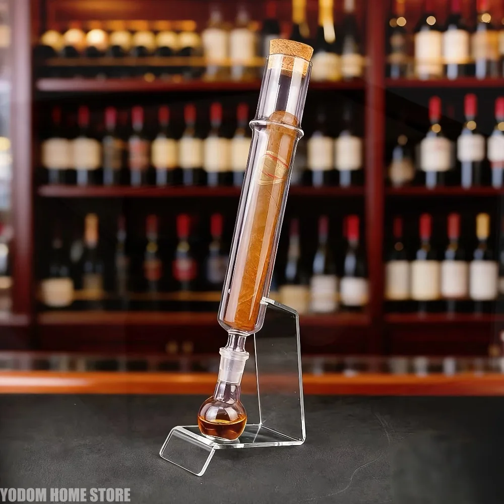 Cigar Tube Humidor With Wooden Plug Cigar Flavor Injector Sphere‑Base / Non‑Base Optional for Preserving Cigar Scent