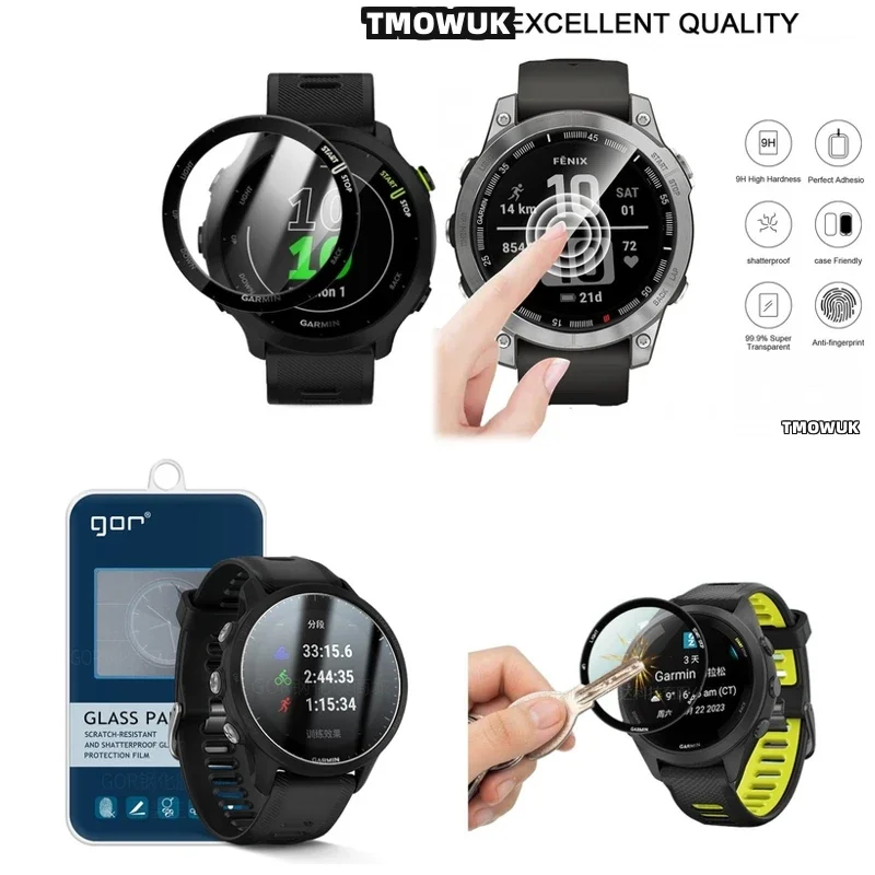 

For Garmin Forerunner 158 165 245 255 255s 265 265s Screen Film Flexible Full Cover 3D PMMA