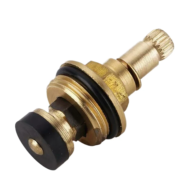Hot！Brass Slow Opening Spool Faucet Hot And Cold Water Spool G1/2 Kitchen Sink Mixer Tap Stream Sprayer Head Yellow Mixer Tap view 5