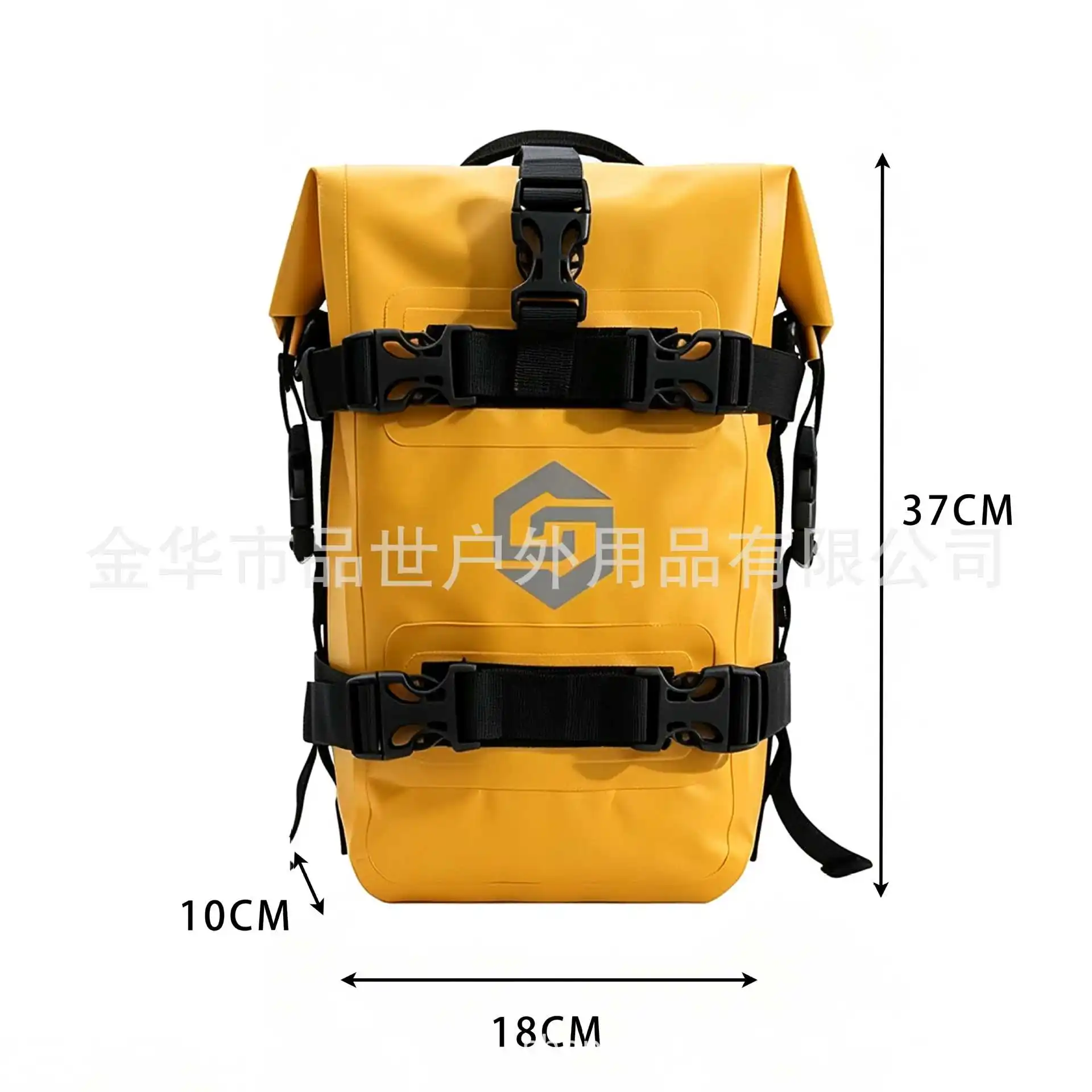 Waterproof Motorcycle Crash Bar Bag 7L Side Saddle Bag with Quick Release Straps, Reflective Logo and 500D PVC Coating for 6