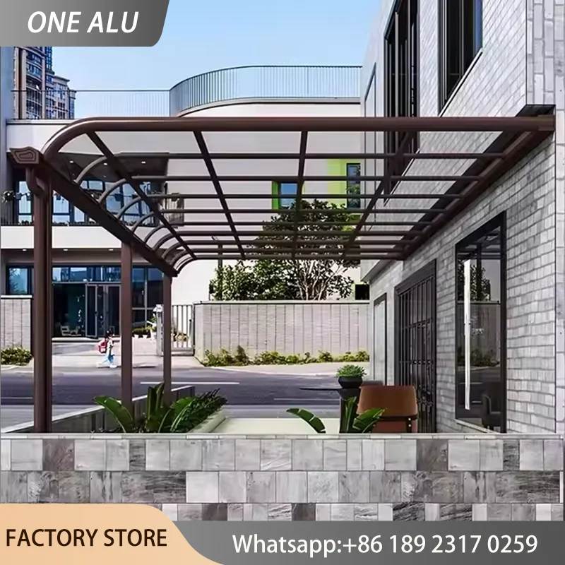 Waterproof Polycarbonate Canopy Door Window Awning Outdoor Sun Shade Rain Cover UV Protection Entrance Porch Patio Shelter