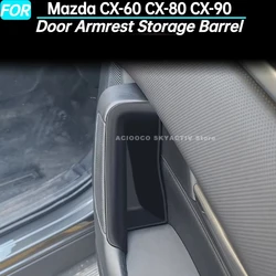 Door Armrest Storage Barrel Door Handle Container Holder Box for Mazda 2022-2024 CX-60 CX60 2024-2025 CX80 CX90 Accessories