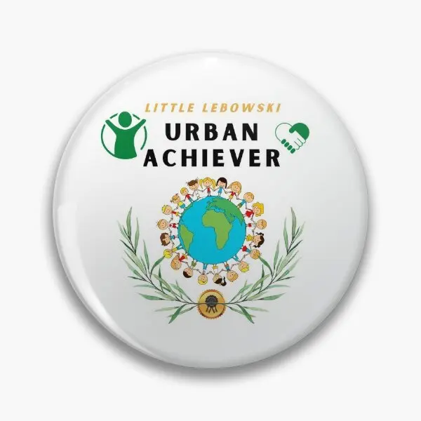 Little Lebowski Urban Achiever The Big  Soft Button Pin Funny Creative Cartoon Women Badge Lapel Pin Clothes Jewelry Collar