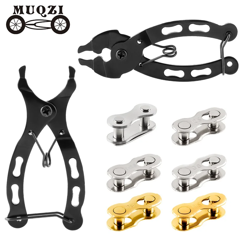 MUQZI Bicycle Repair Tool Kit Chain Link Pliers With 10 Pairs 6 7 8 9 10 11 12 Speed Chain Quick Link Connector