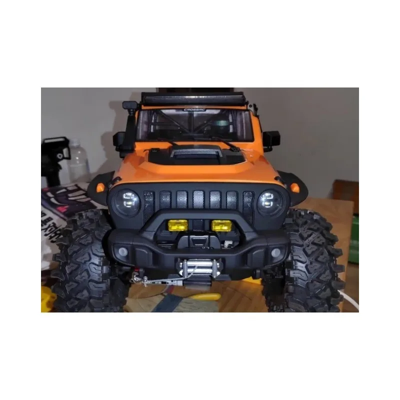 For CROSSRC EMO X4 1/8 Scale RC Crawler Front Bumper Competition Front Bar Fender Flares Upgrade Parts Damage-Free Installation