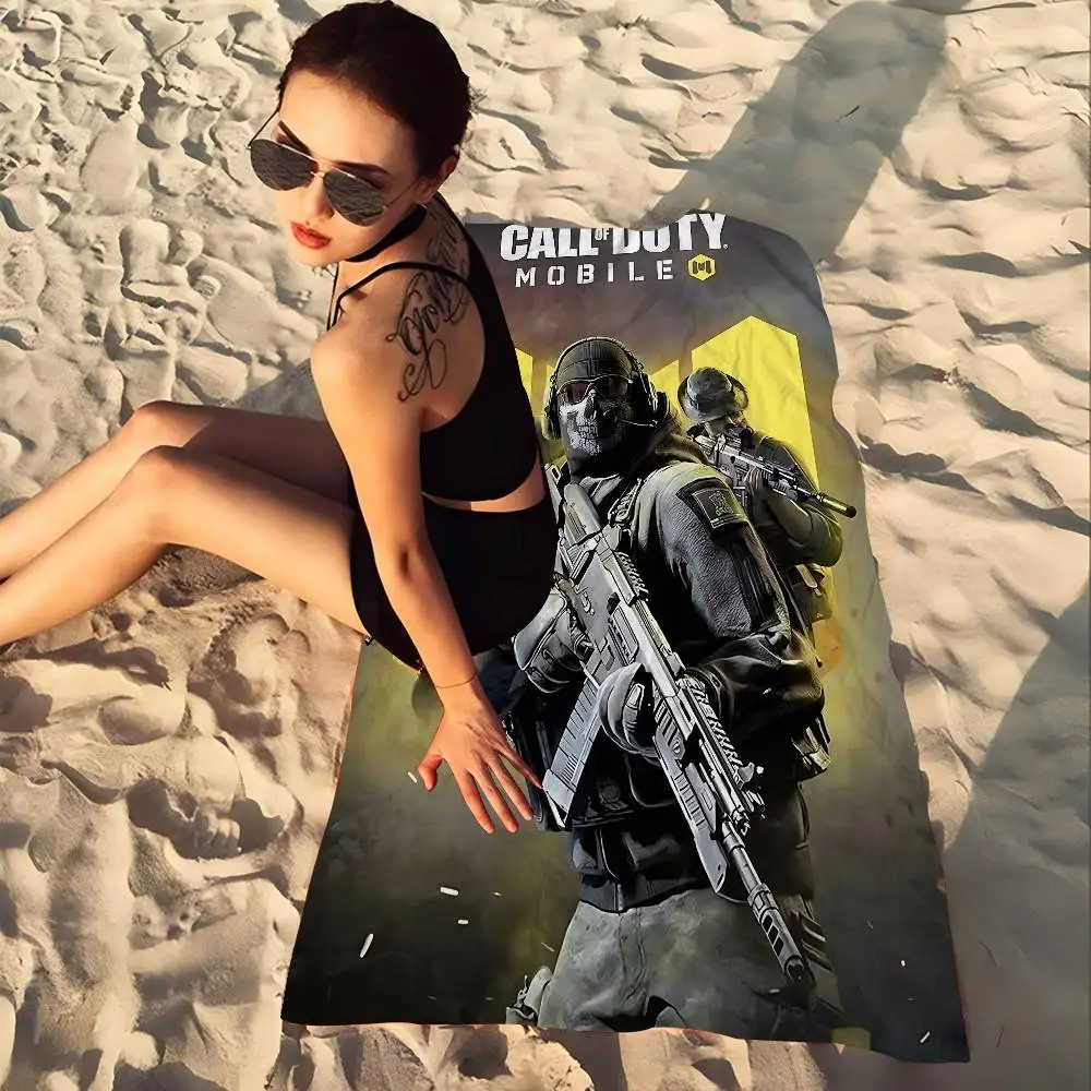Game Call Of D-Duty Big Microfiber Beach Towels Quick Dry Towel Sand Beach Towels Pool Towel for Travel Swim Pool Yoga