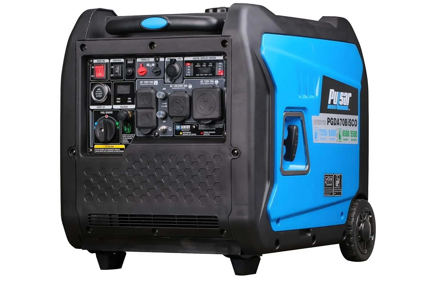 Pulsar For 7,250-Watt Super Quiet Dual Fuel Inverter Generator with Remote Start