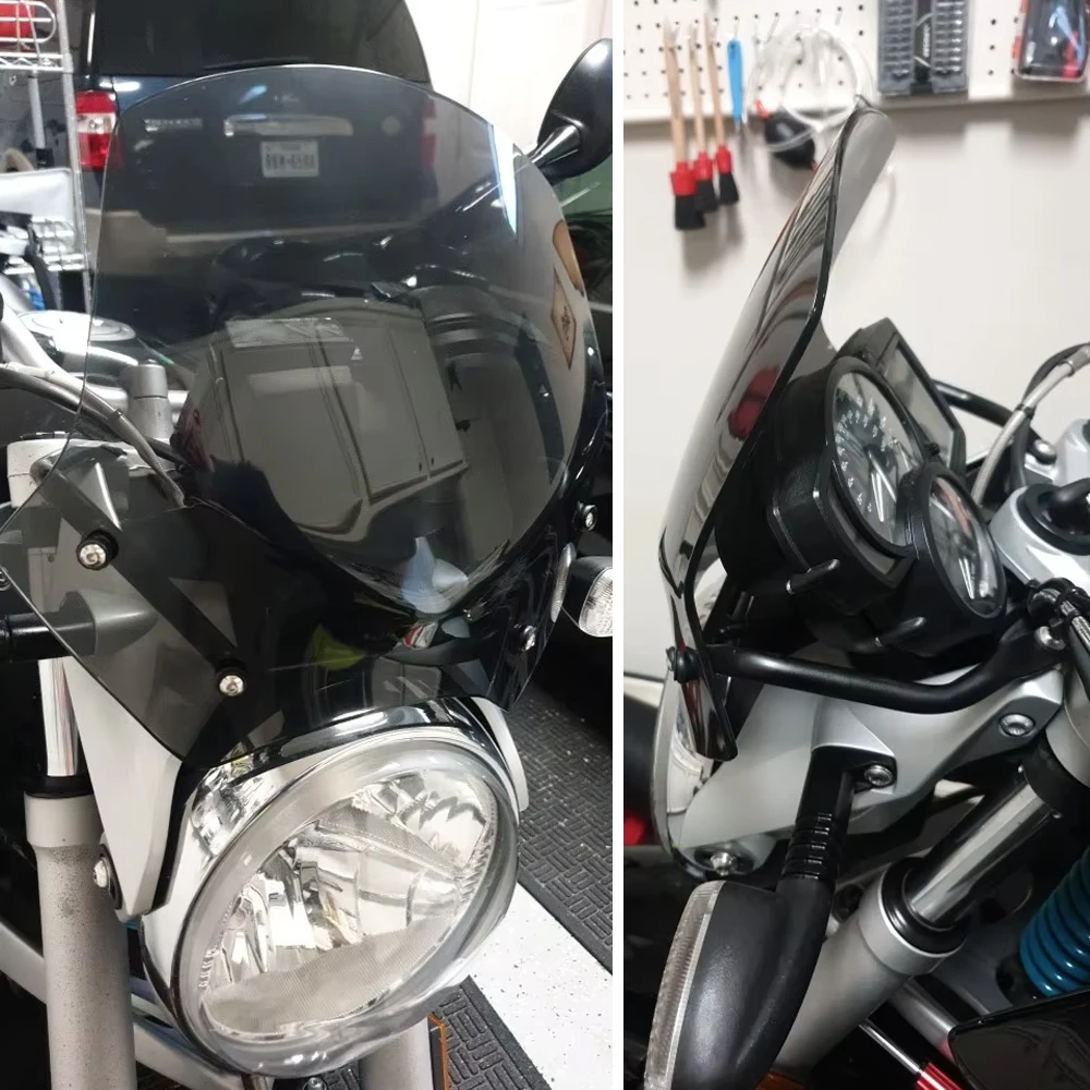 R1200R Windscreen For BMW R1200 1200 R Windshield Motor Wind Deflector Sport Screen 2006 2007 2008 2009 2010 2011 2012 2013 2014