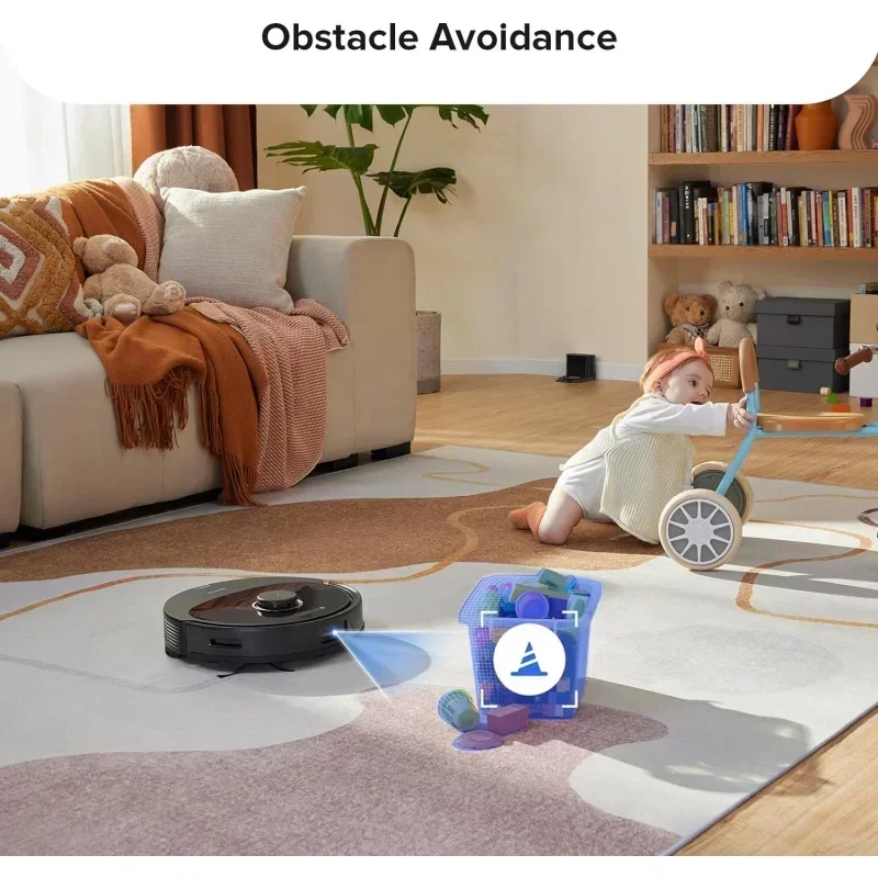 Roborock Q8 Max Robot Vacuum and Mop Cleaner,DuoRoller Brush,5500Pa Strong Suction,Lidar Navigation,Obstacle Avoidance