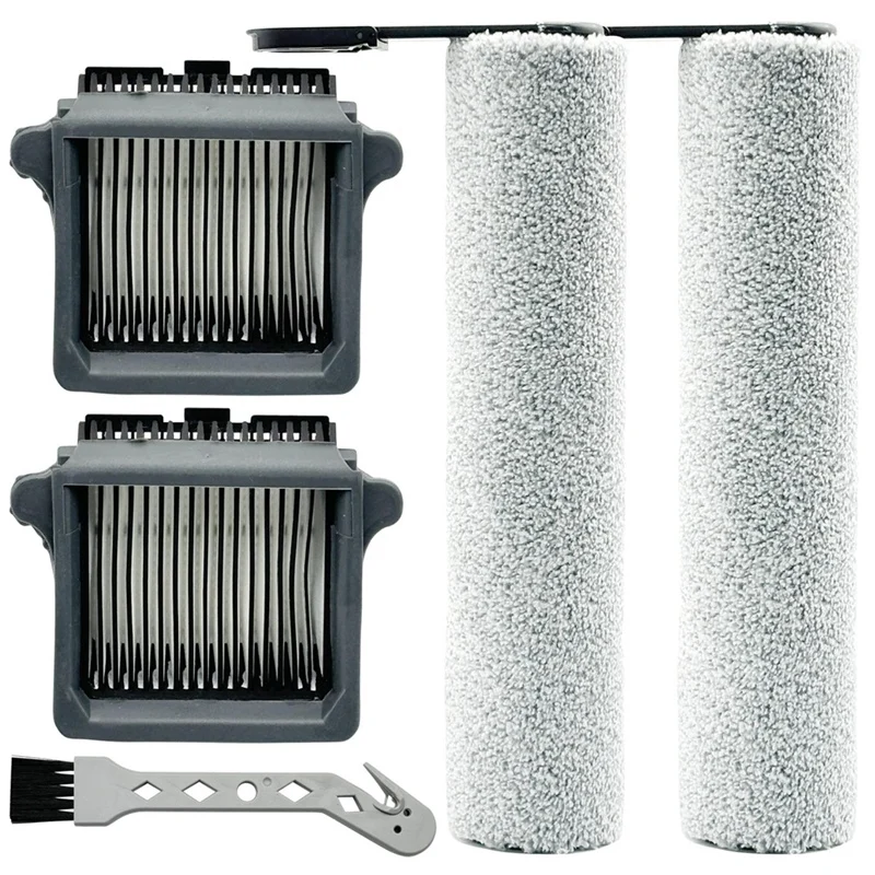 A23T Brush Rollers Filters Replacement for Tineco Floor ONE Stretch S6 Switch S6 S7 Vacuum Cleaner, Scrubber Accessories
