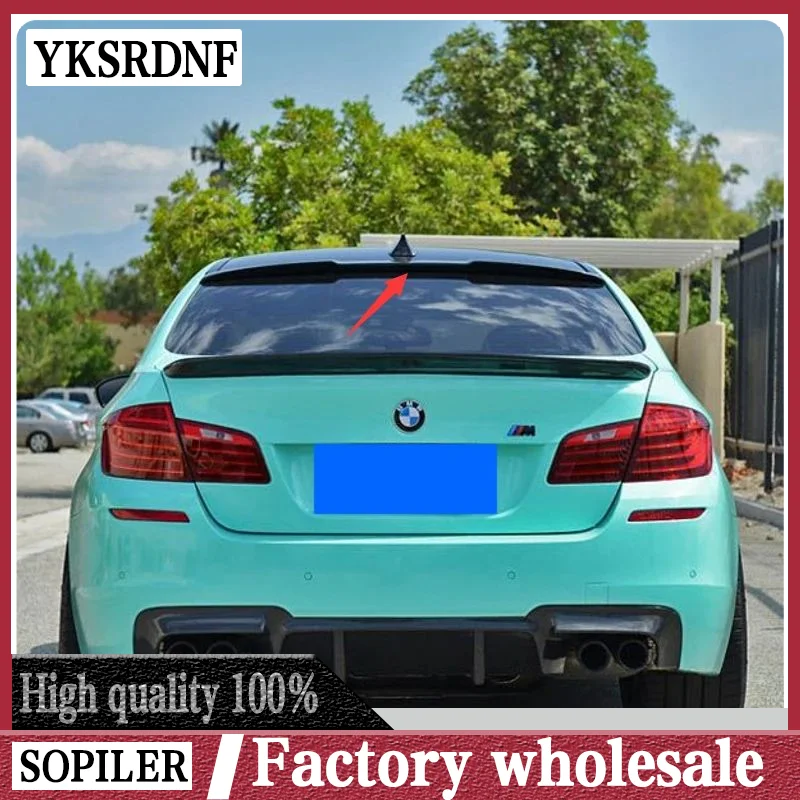 Für bmw f10 5 series spoiler 528i 535i 550i 2000-2012 abs kunststoff primer farbe Heckscheiben dachs poiler Autozubehör