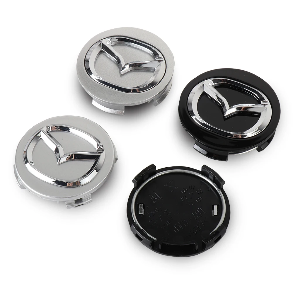 56mm Wheel Center Cap Logo Hubcap Emblem Badge Car Accessories For Mazda 3 CX5 6 2 CX3 SPEED Axela MS CX30 bk RX8 CX6 MX5 CX-9