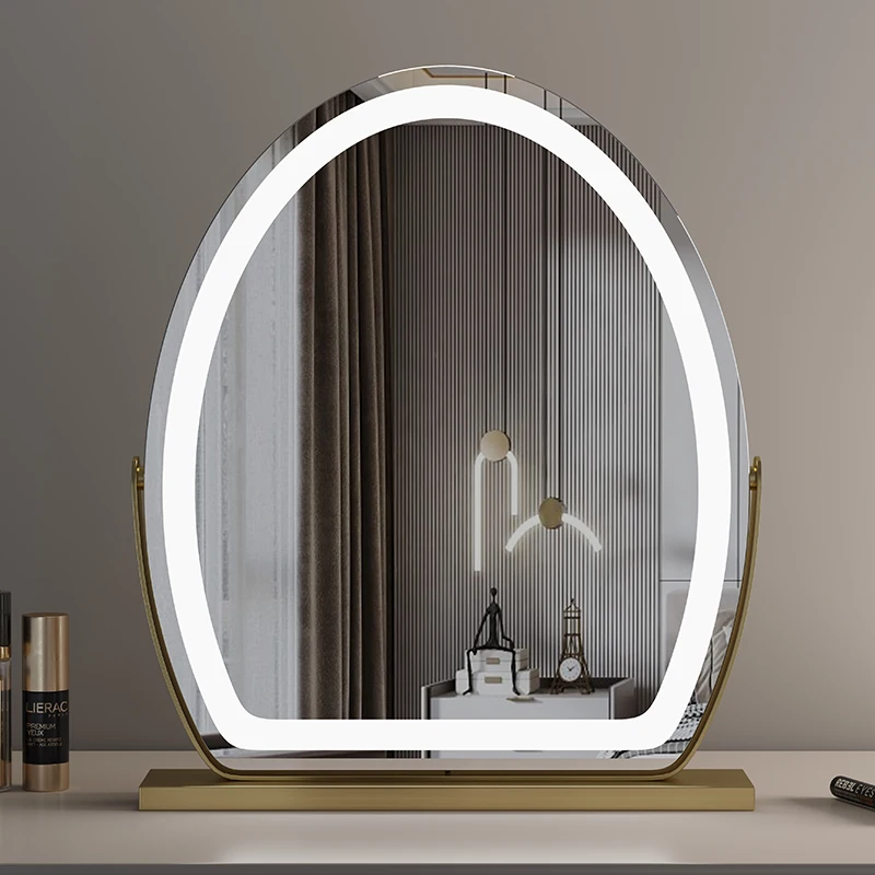 

Vanity Mirror with Lights LED Lighted Makeup Mirror Touch Sensor with 3-Color Lighting Dimmable for Vanity Desk Tabletop Bedroom