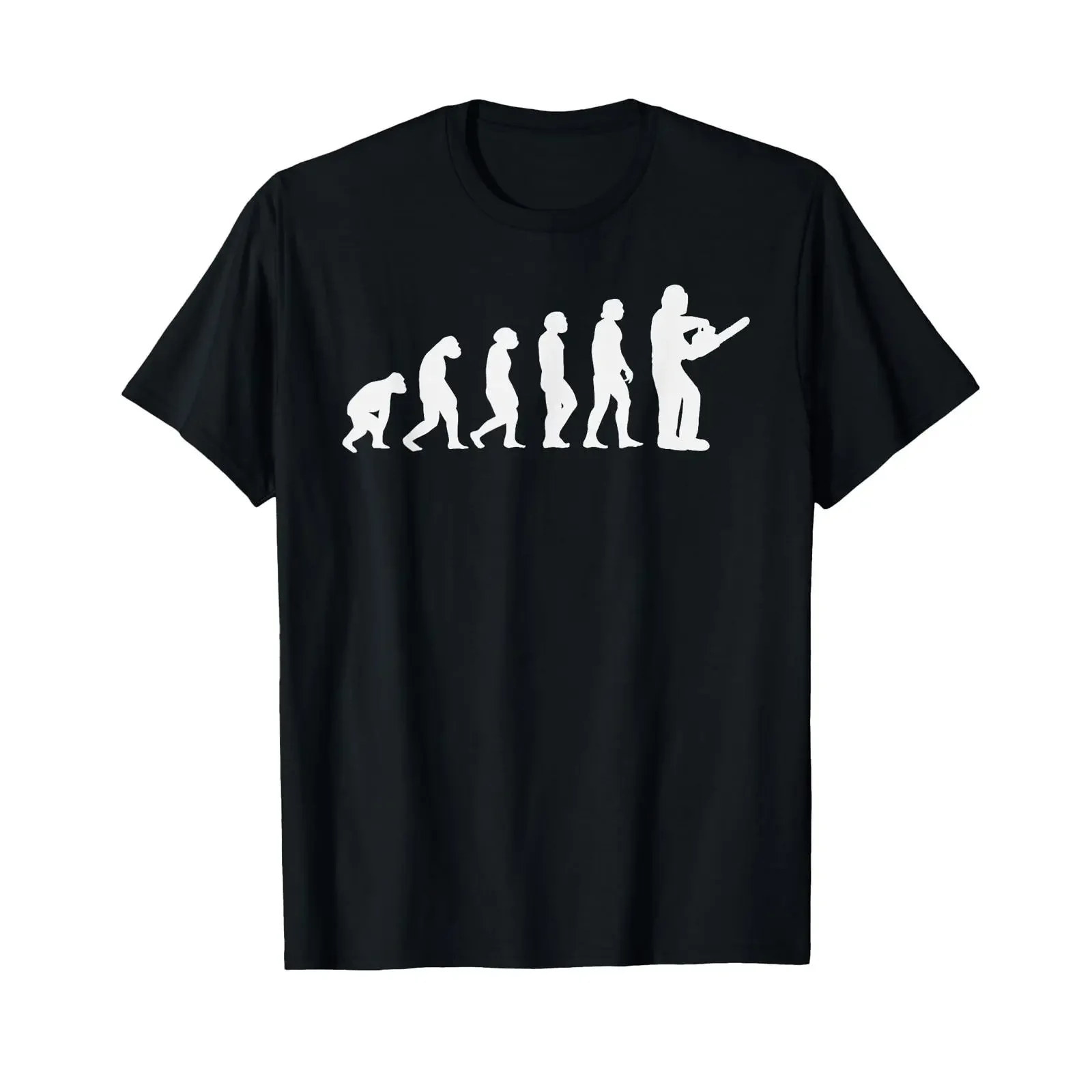 T-shirt Lumberjack Evolution Chainsaw Forestry Work Forest Wood Making, noir, vintage, graphique, homme, pour un usage quotidien