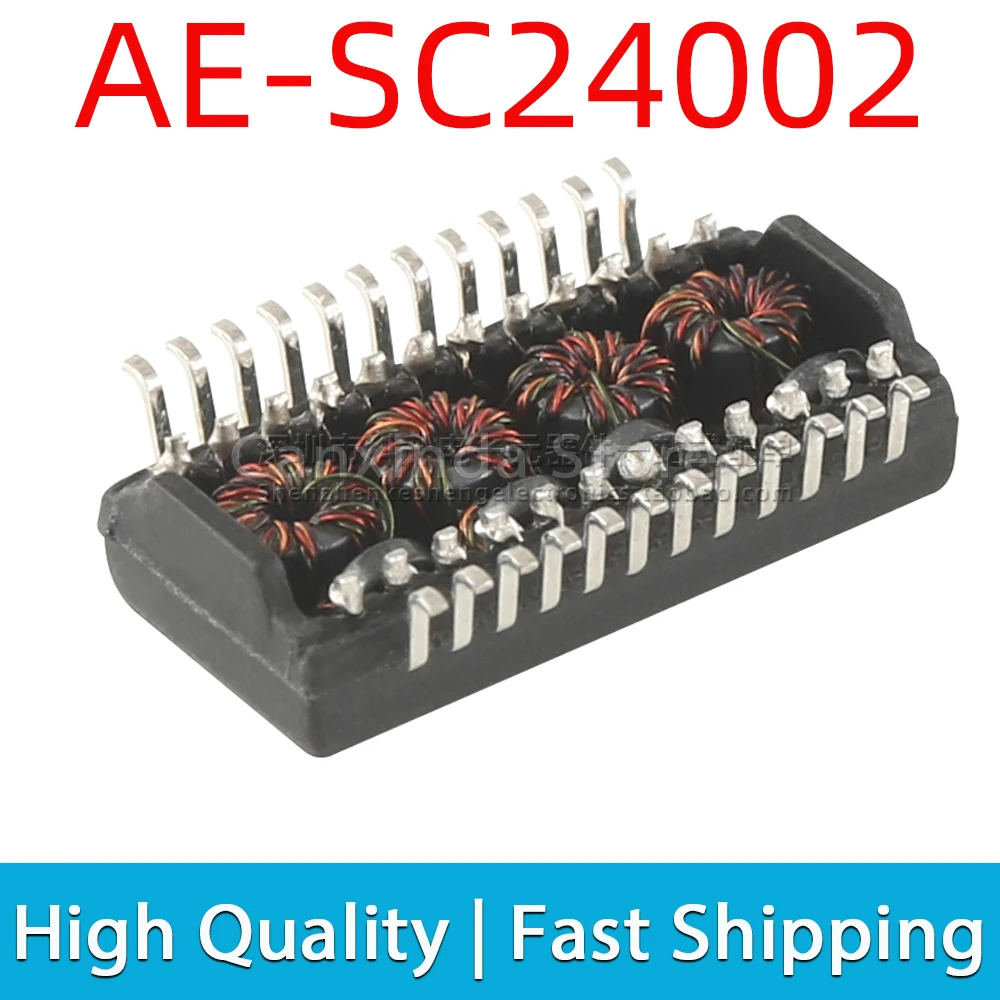 2pcs AE SC24002 SMD SOP-24 10 100 1000 Base Single Port Transformer Internet Isolation Isolator Filter AE-SC24002