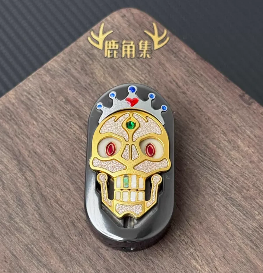 

Used EDC SAS Red Peach K King Broken Diamond Zirconia Black fidget slider decompression toy