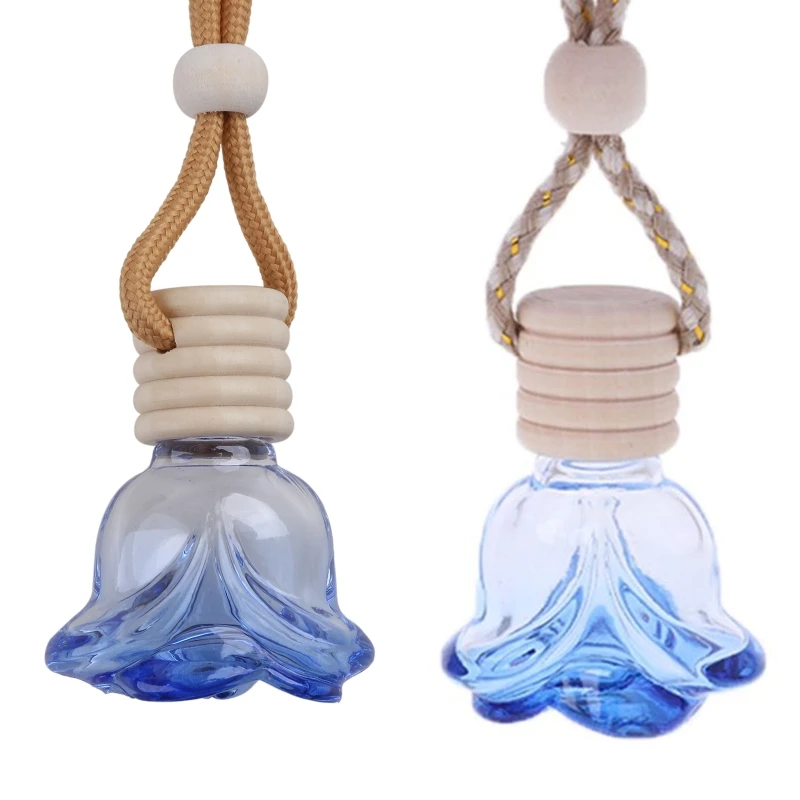 Car Rose Essential Oils Bottle Empty Hanging Bottle Air Freshener Drop Shipping