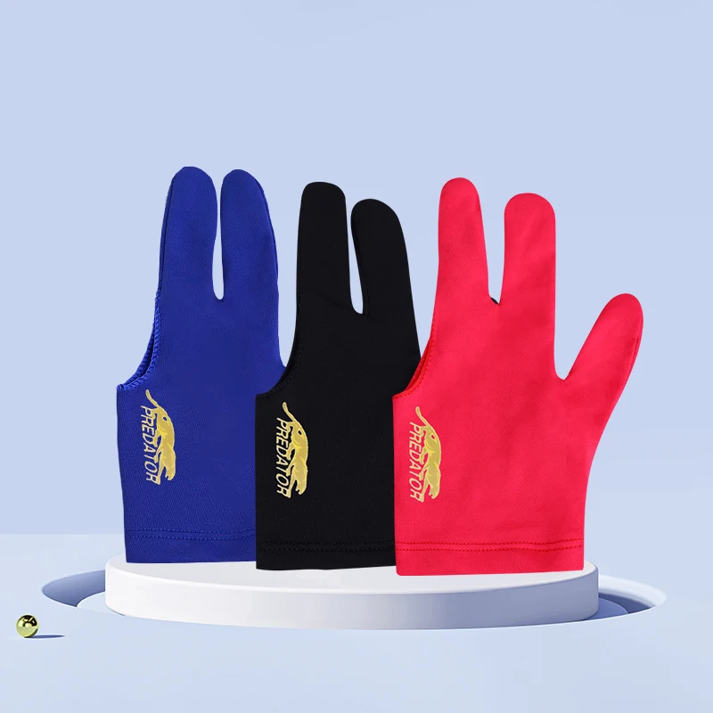 Spandex Snooker Billiard Cue Glove Three Fingers Full-Finger Snooker Pool Cue Billiard Glove For Left Hand Lycra Left