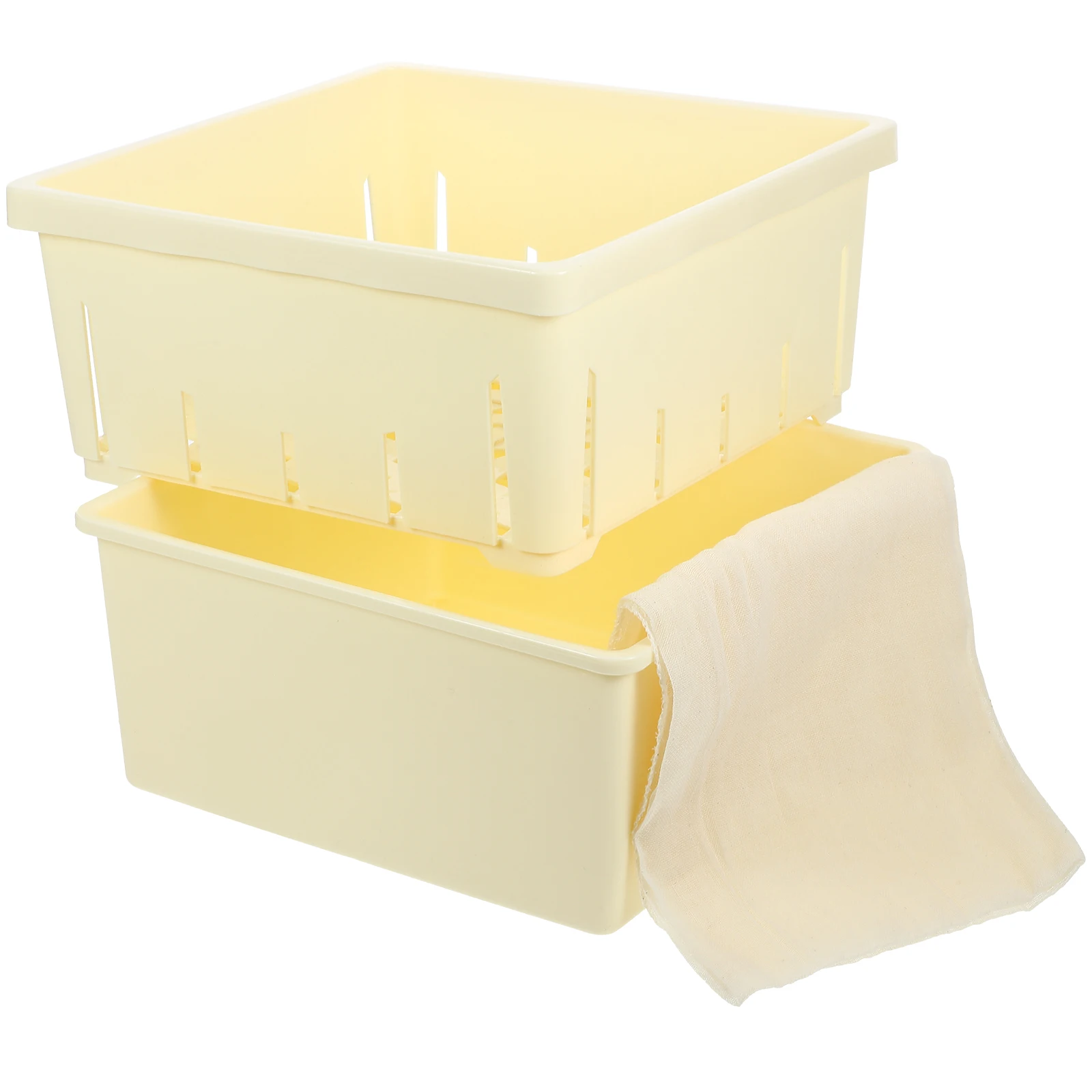 

Tofu Mold 1 Set Kitchen Tool Soybean Curd Maker Cheese Presser Cooking Mold Bean Tool Household Sturdy Lightweight Easy