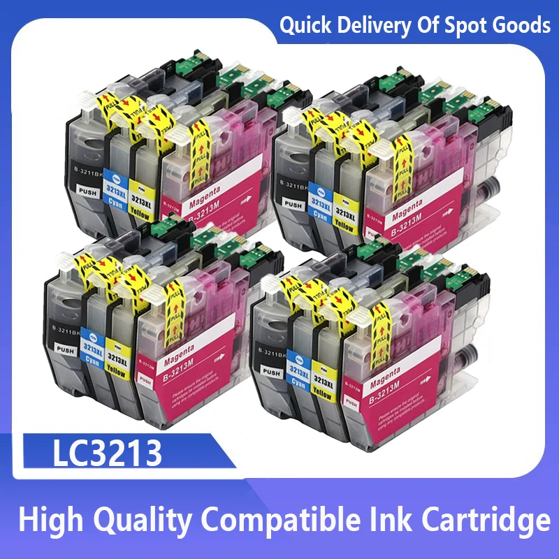 

Compatible LC3213 LC3211 ink Cartridge for Brother MFC-J497DW DCP-J572DW MFC-J890DW MFC-J491DW DCP-J772DW DCP-J774DW MFC-J895DW