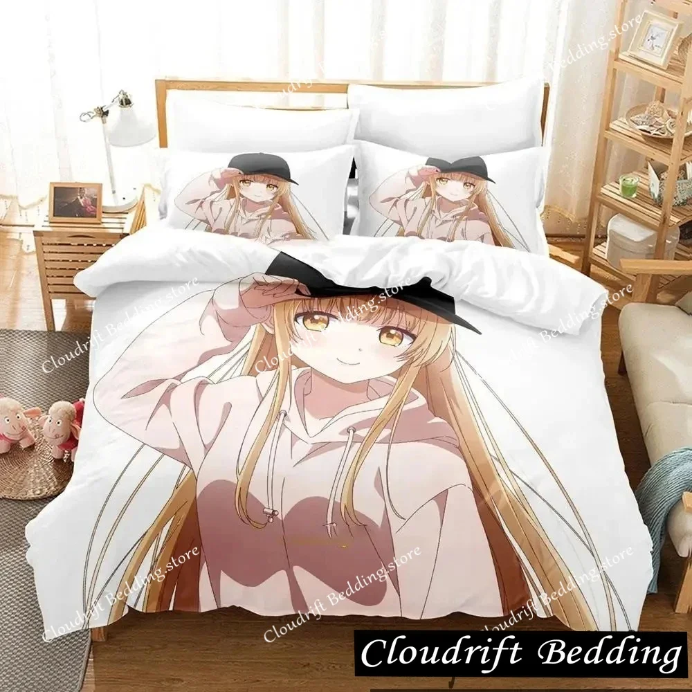 The Angel Next Door Spoils Me Rotten Anime Bedding Set Duvet Cover Bed Set Quilt Cover Pillowcase Comforter king Queen Size