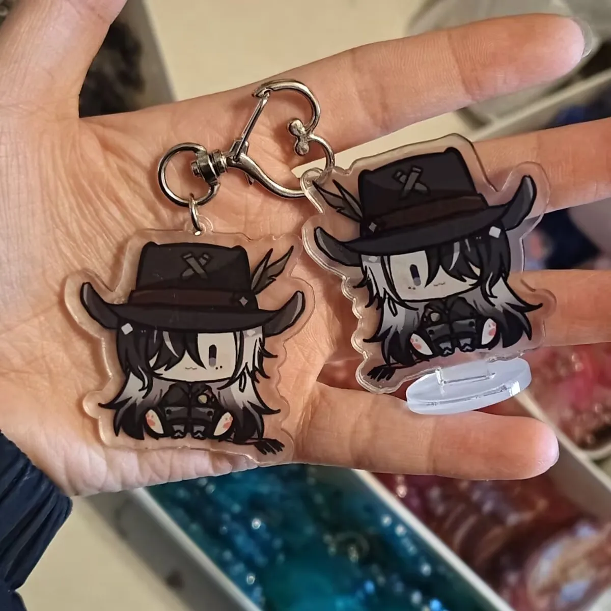 Original fan work "Bhakan: Star Rail" sitting series keychain standing sign non-woven fabric pendant "Porteo, Silver Branch