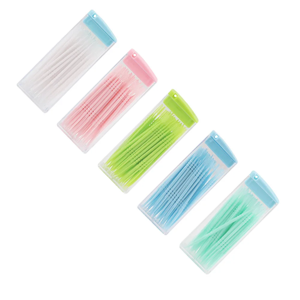 

250 Pcs Floss Stick Toothpicks Teeth Cleaning Tools Portable Interdental Brush Travel