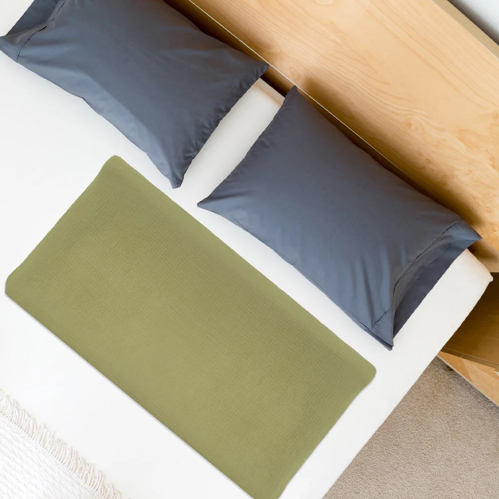 2 قطعة غطاء وسادة تغيير الموسلين لينة تنفس المجهزة الحضانة حفاضات تغيير غطاء الطاولة قابل للغسل بنين بنات #5