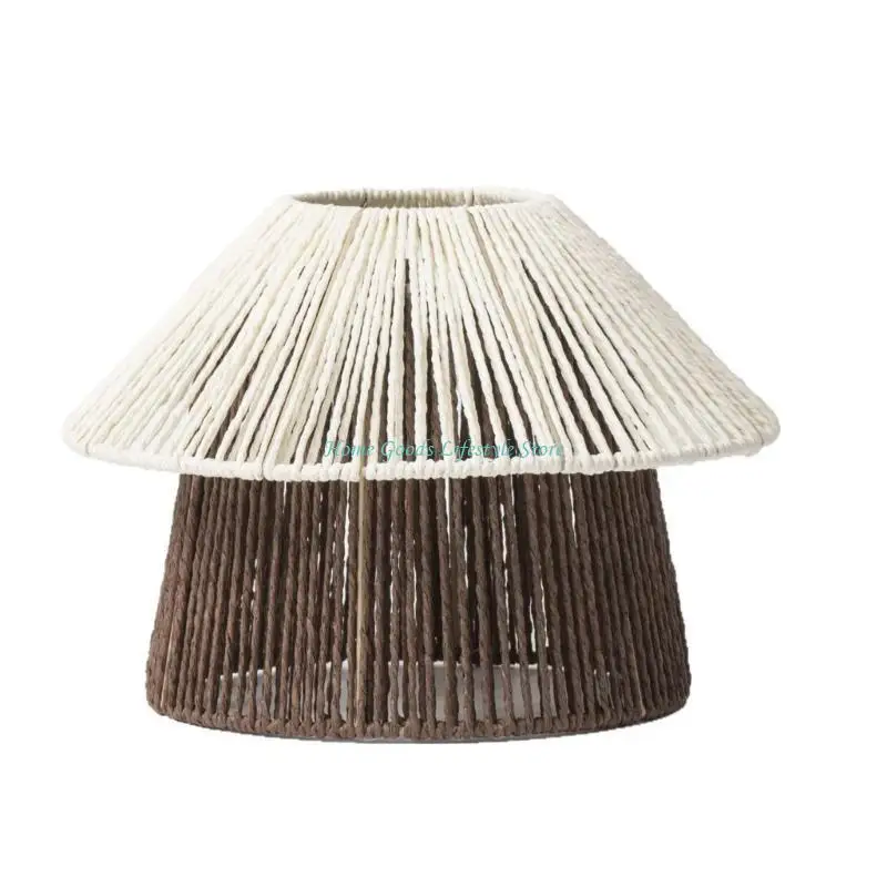 E74E Artistic Weave Lampshades Easy Installation Modern Chandelier Light Covers Perfect for Youthful Families and Designers
