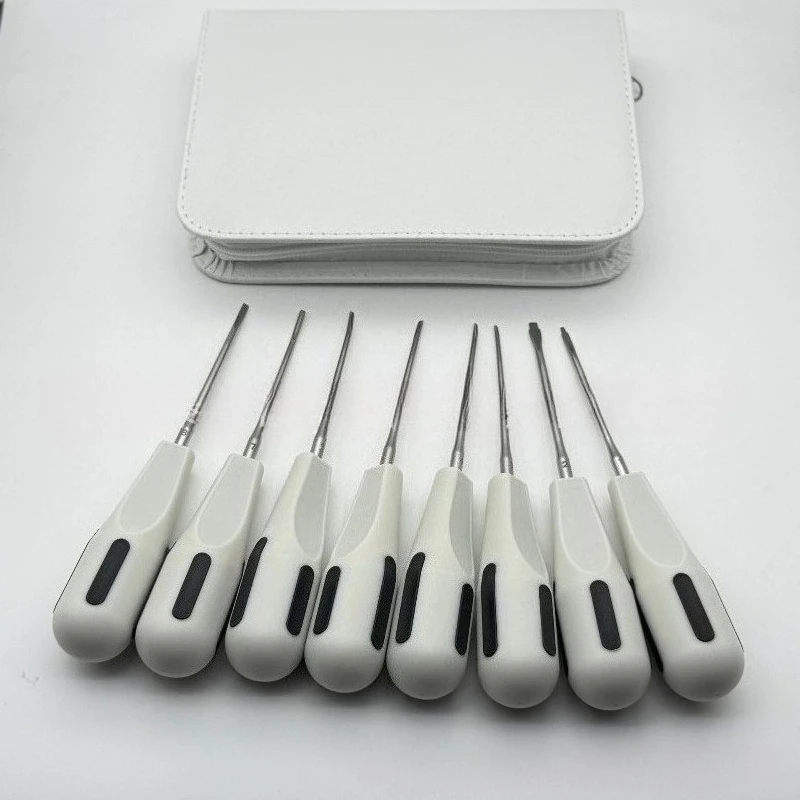8pcs/Set Stainless Steel Lab Luxating Lift Curved Root Elevator Lab Screwdriver Tool. Best Tools s