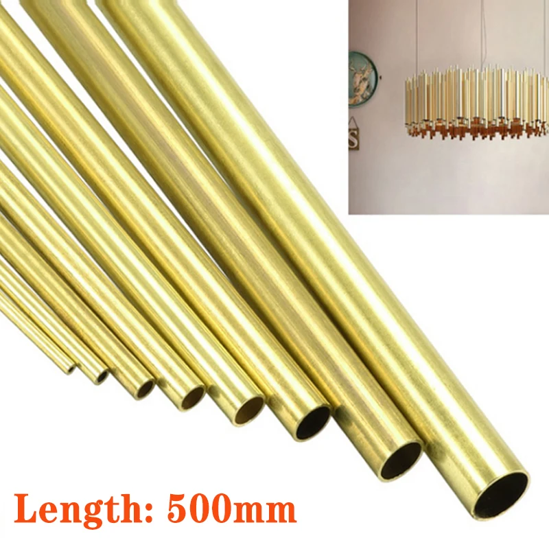 1 pcs Brass Tubes Length 20/30/50cm Diameter 2/3/4/5/6/7/8/9/10/12/14/16/18/20mm Brass Tubes Wall Cutting Tool Parts