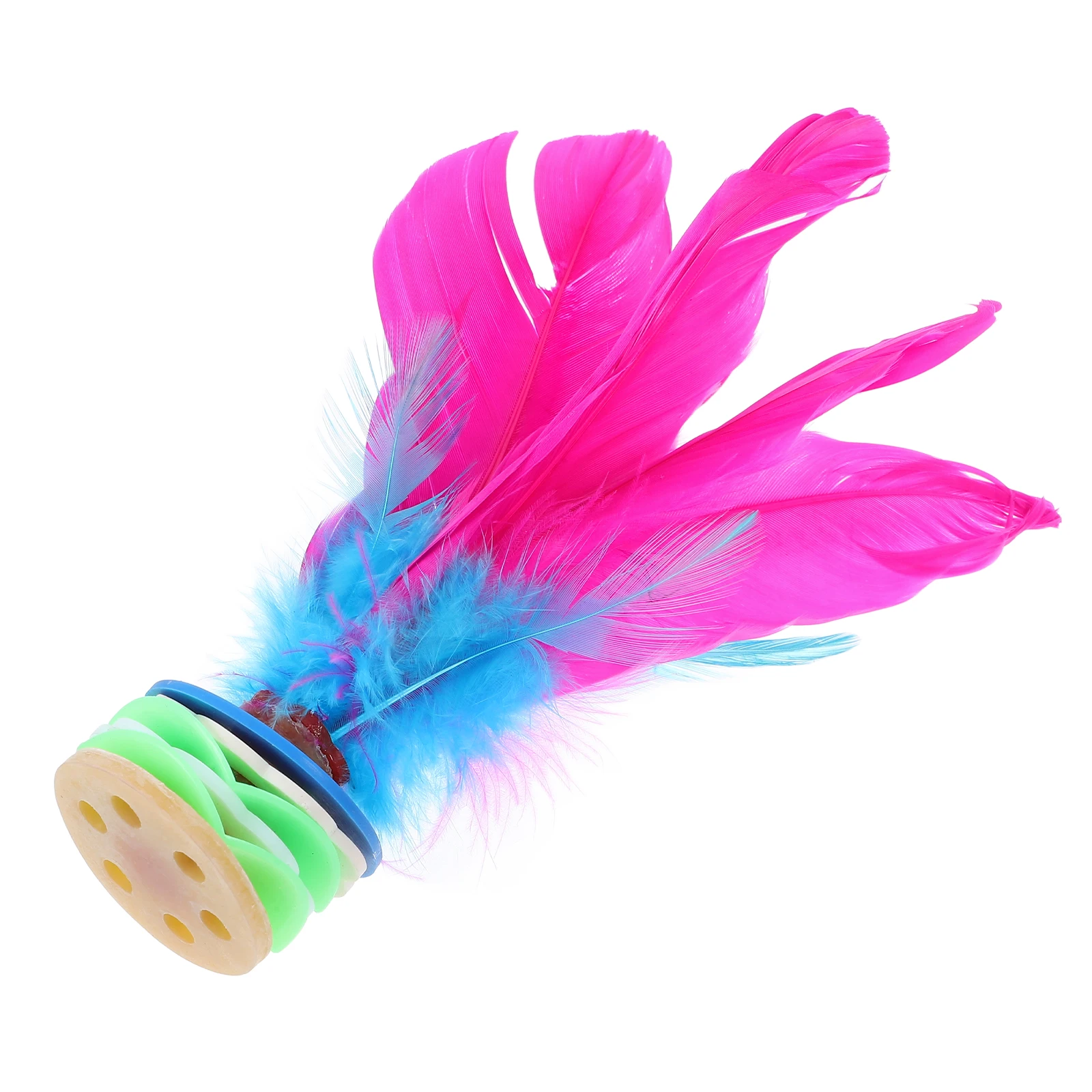 

2Pcs Shuttlecock Hand Made Chinese Jianzi Toys for Foot Sports Kids Adults Outdoor Playing Traditional Games
