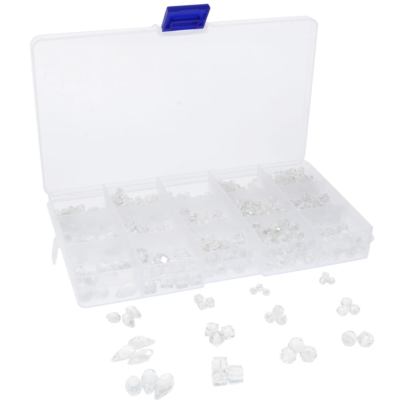 

1000pcs Crystal Glass Beads Delicate Decorative DIY Necklace Bracelet Earrings Making Crafts Lightweight Portable