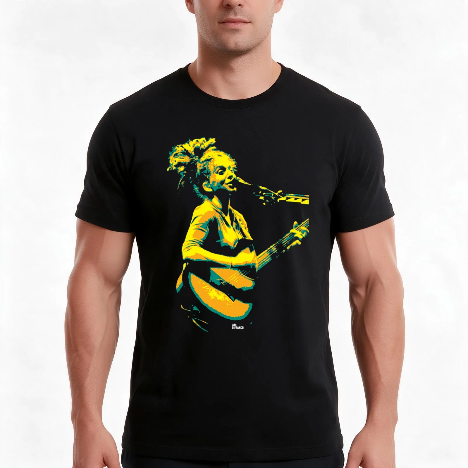 Ani DiFranco. Angela Maria. American singer-songwriter v3 Classic . T-Shirt, Summer Casual Cotton Tee, Oversized Streetwear Tops