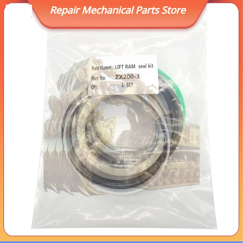 

For Hitachi Excavator Zx200-3 Lift Ram Seal Kit With Pu Material Hydraulic And Packing Styles For Zx200-3 Zx200-3g Models
