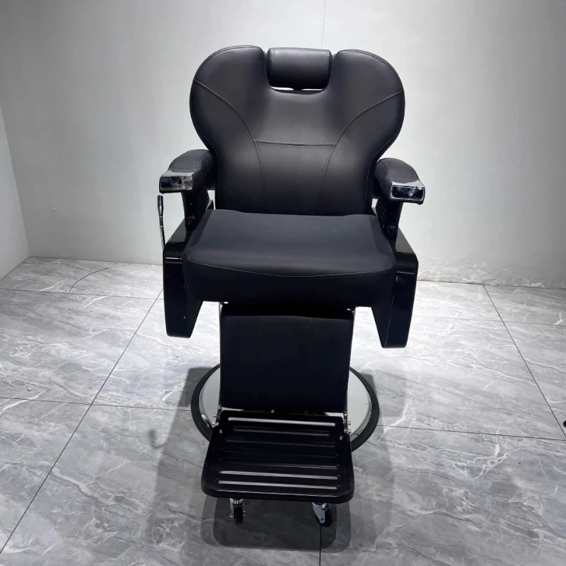 M Retro light luxury oil head chair shaving down barber shop hair cutting chair men