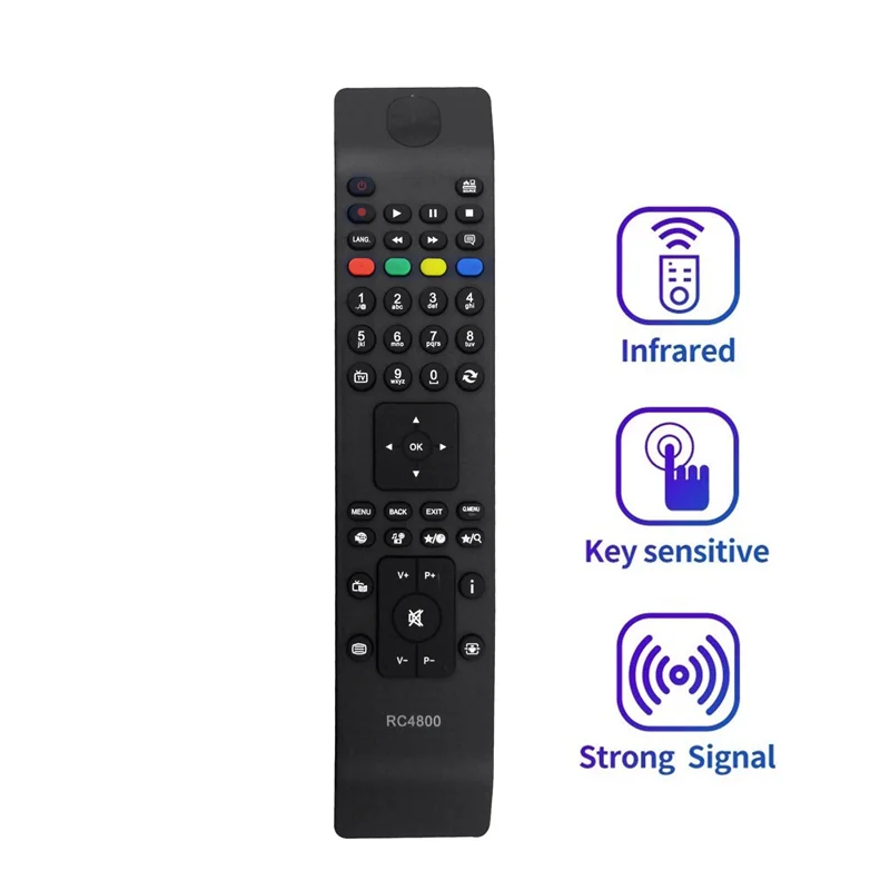 Replace RC4800 Remote Controller for Vestel TV Multi-Brand TV Remote