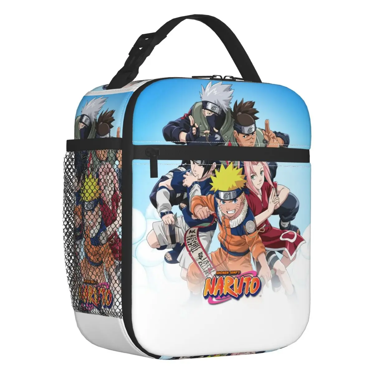 Benutzerdefinierte Naruto Uzumaki Anime Thermoisolierte Lunchtasche für Damen, wiederverwendbare Lunchtasche für Schule, Büro, Outdoor, Aufbewahrung, Lebensmittelbox