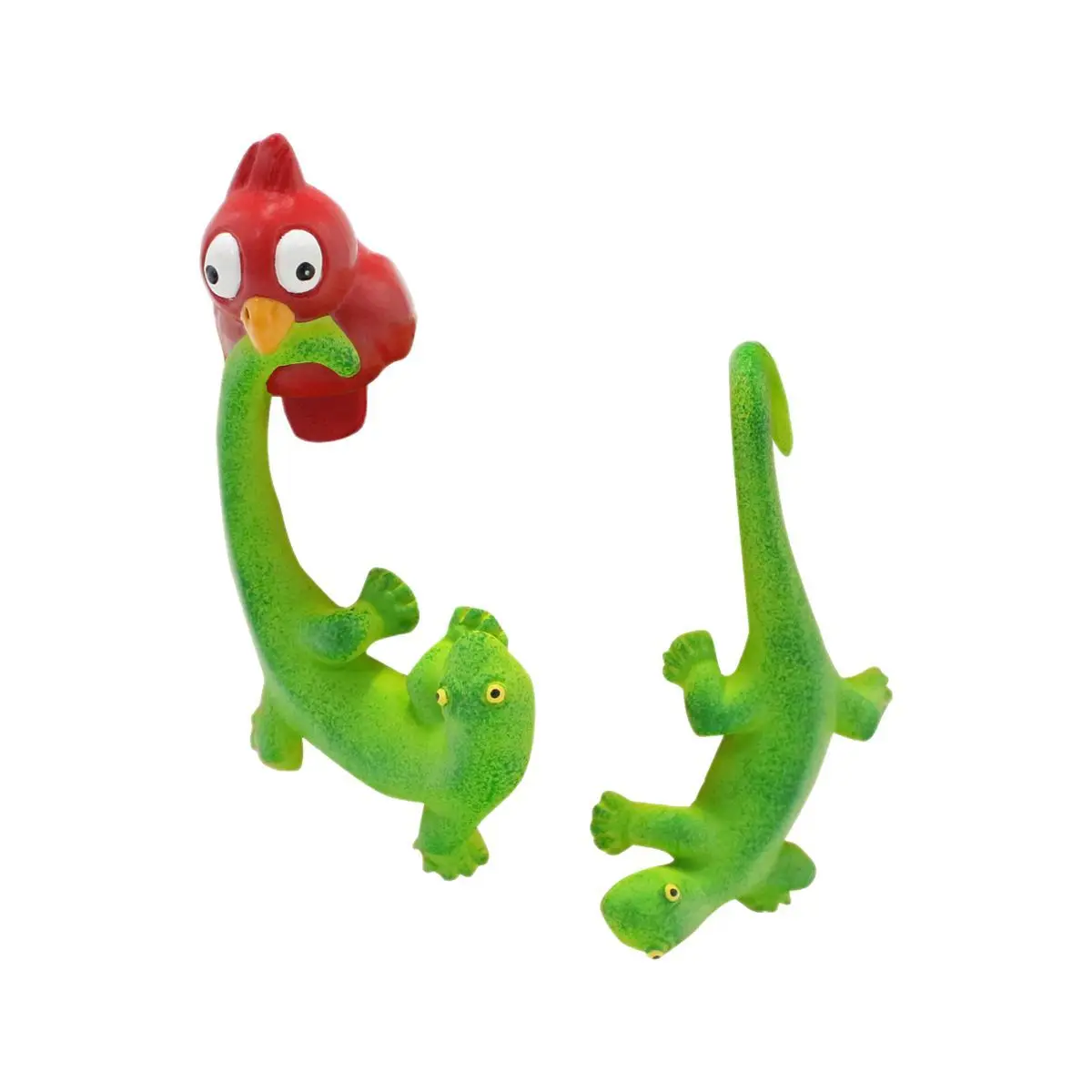 Resin Lizard & Bird Planter Hooks - Creative Garden Decor, Lifelike Animal Sculptures, Unique Balcony Ornament