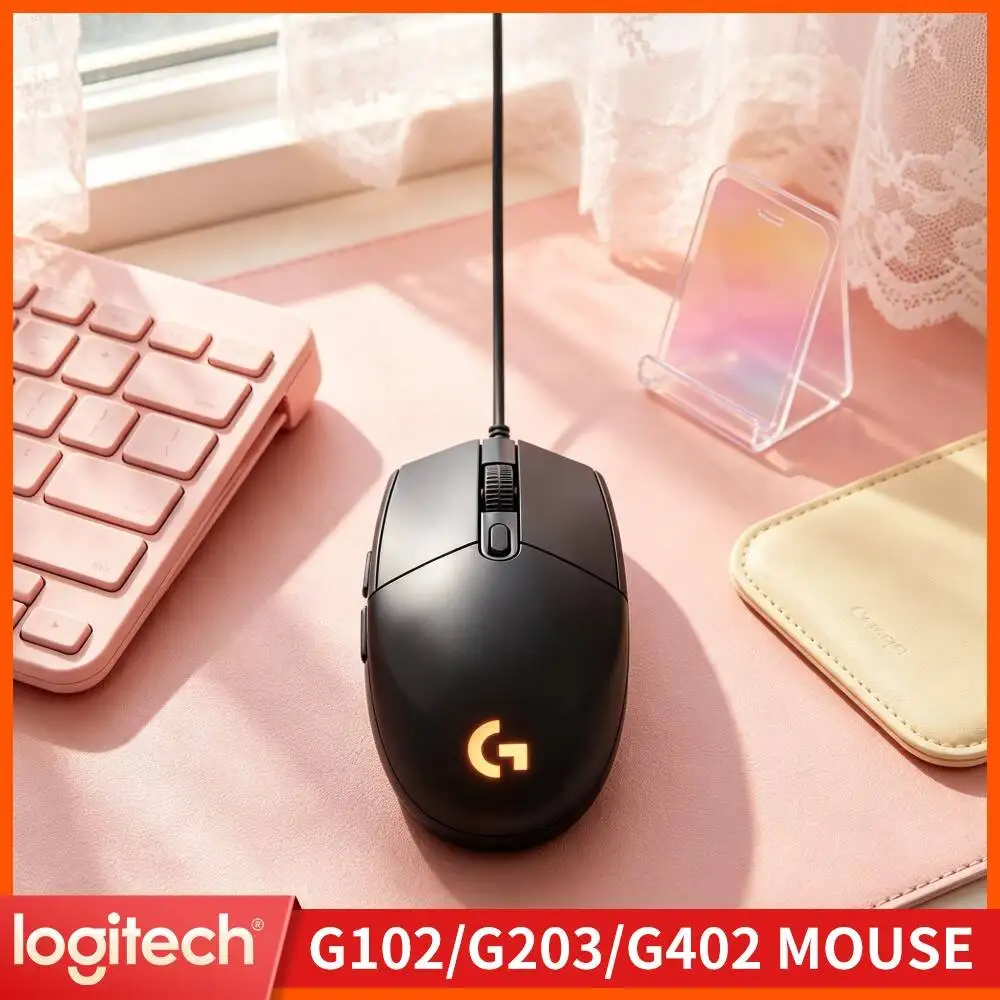 Logitech G102 Prodigy Wired Gaming Mouse,Precise Motion Detection,Various RGB Themes,Perfect Peripheral For Online Game Fans
