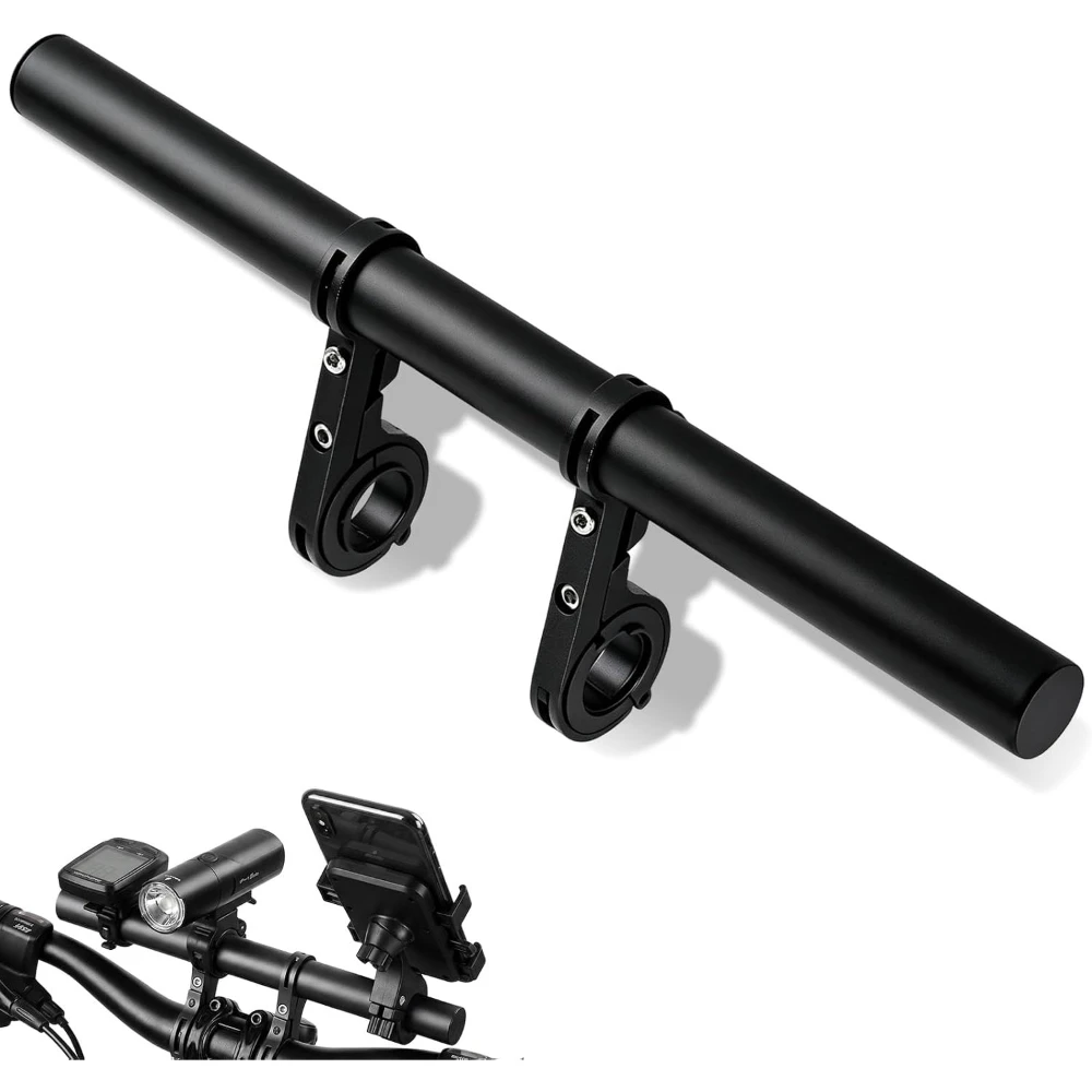 Aluminum Alloy Bike Handlebar Extender,Double Clamp Mounting Base, Handle Bar Extension for Ebike,Bicycle,Scooter