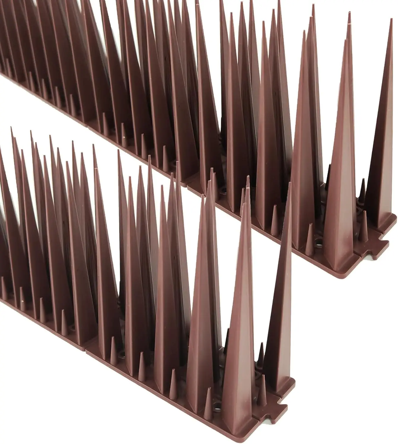 4 PackBird Spikes, 15.8in Deterrent Spike(5.3ft Total) Fence Spikes Bird for Outside to Keep Bird Squirrel Raccoon Pigeon Away