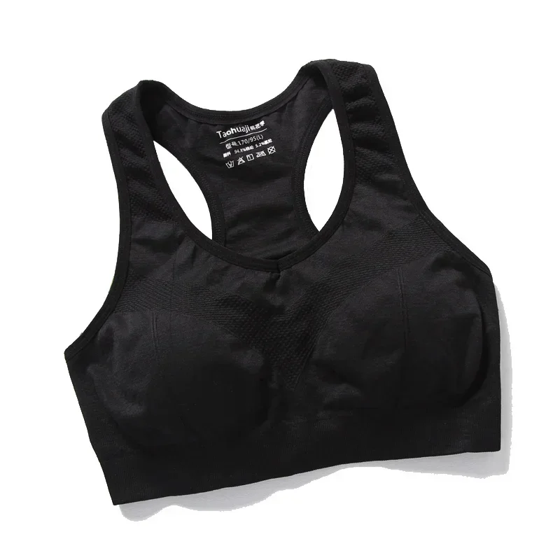 Nieuwe dames sportbeha top push-up fitnessbeha ondergoed sport tops ademend hardloopvest gym actieve bh's naadloze yoga beha