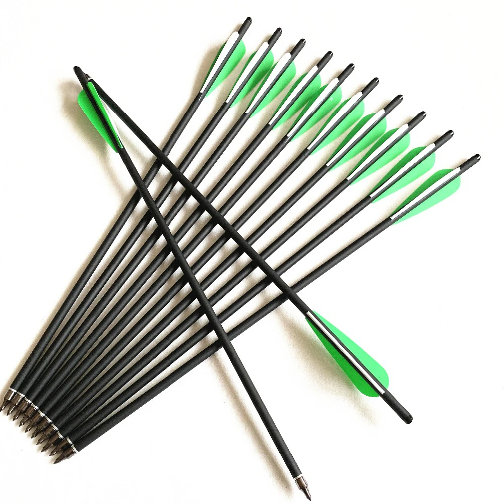 Carbon Crossbow Arrow Bolts 20/22 Inch Archery Arrows with 4