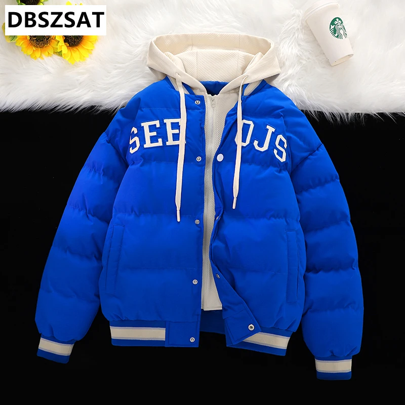 Männer Kapuze Winter jacken warme Parkas Daunen jacken neue Mode männliche Winter mäntel mit Kopfhörern Outdoor wind dichte Jacken 4xl