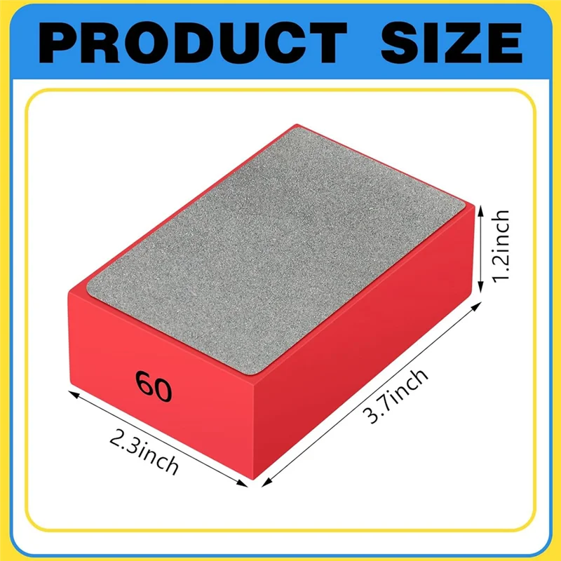 AC88-7 Pcs Diamond Hand Polishing Pads 60/100/200/400/800/1500/3000 Grit Diamond Sanding Pads Wet And Dry Sanding Block