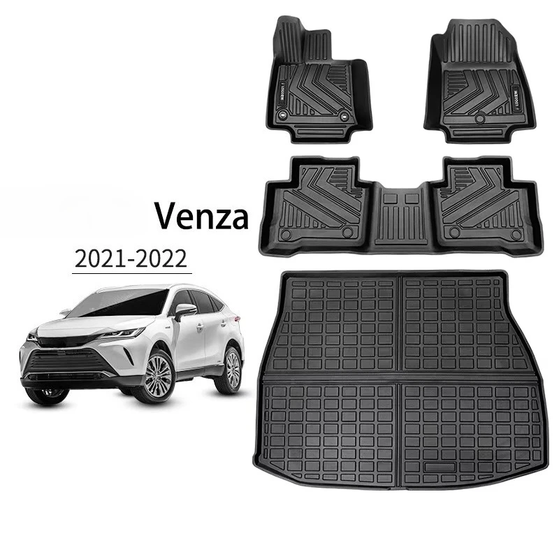 

For 2022-2023 Venza TPE Floor Mats & Trunk Mat | Waterproof Scratch-Resistant | 3D Custom Fit