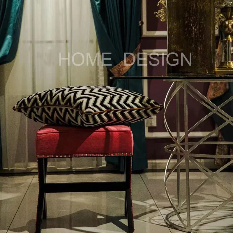 Pattern dining table soft decoration design villa restaurant dining table American furniture