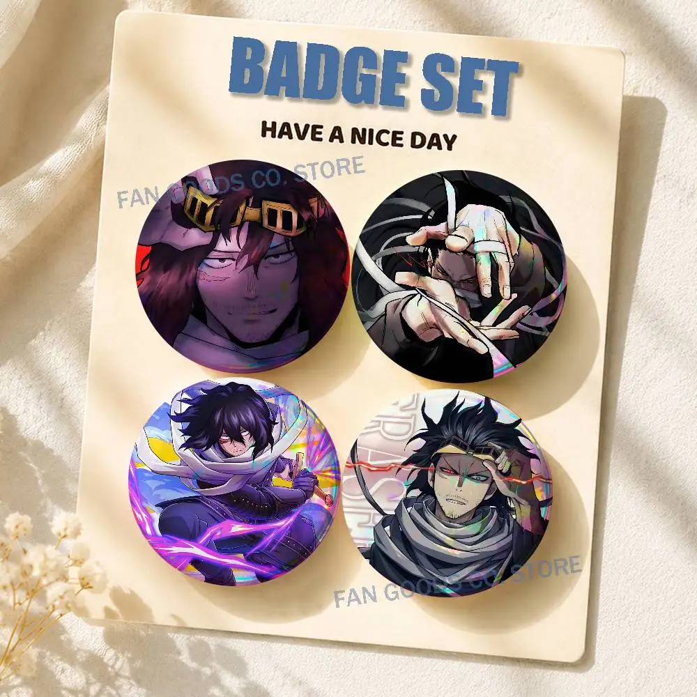 MHA A-Aizawa Shouta My H-Hero 2-piece set Pin Backpack Clothes Jewelry Accessories Round Brooch Button Badge Fan Collection Gift